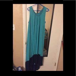 Liz Lange Two Tone Maternity Maxi Dress